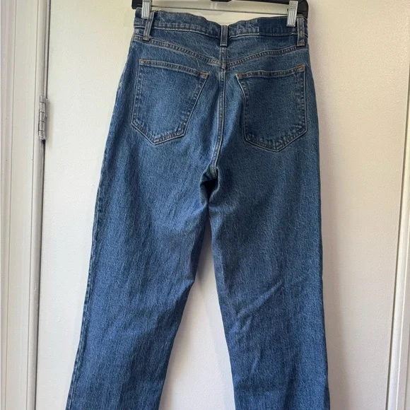 Abercrombie & Fitch Women's 90s Straight Ultra High Rise Leg Blue Jeans - Picture 5 of 14